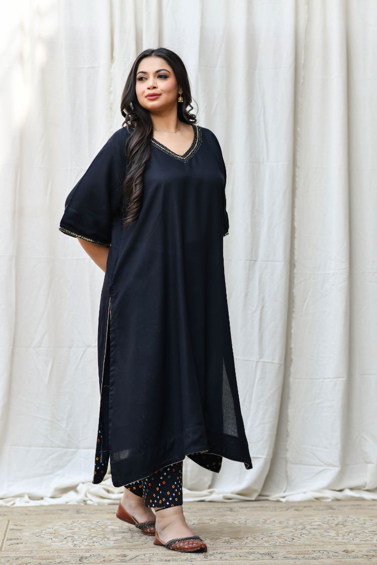 Black Kaftan (Small) : Amazon.in: Clothing & Accessories