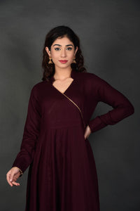 Wine Beejna Anarkali Kurta