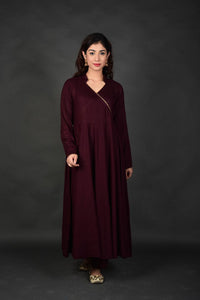 Wine Beejna Anarkali Kurta