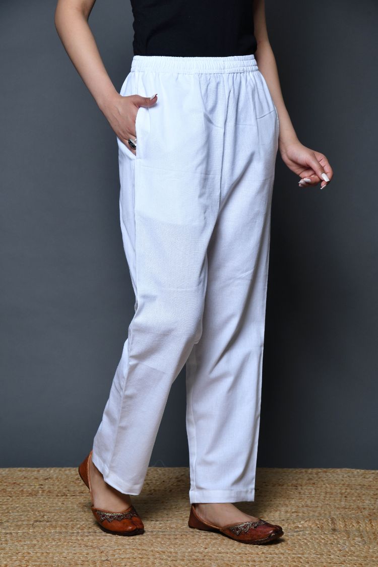 Jogging Pants Men Summer Casual Harem Pants Natural Cotton Linen Trousers  White Elastic Waist Japanese Fashion Clothing - AliExpress
