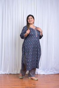 Indigo Taupe Palash Kurta + Pant