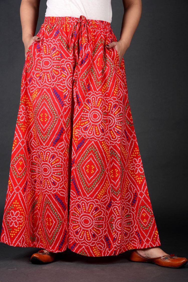 Buy Bohemian Pant Women's Trousers Indian Woodblock Printed Wide Flare Ethnic  Palazzo Pants Comfortable Women's Pants Online in India - Etsy